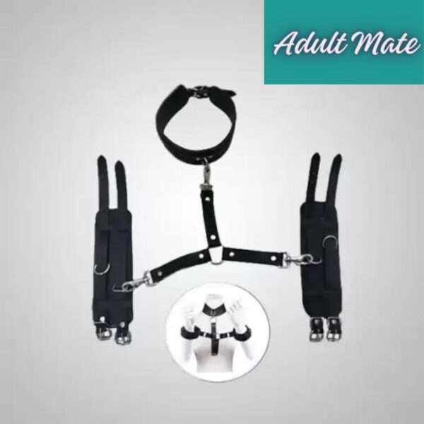 Bondage Neck Collar with Hand Cuffs